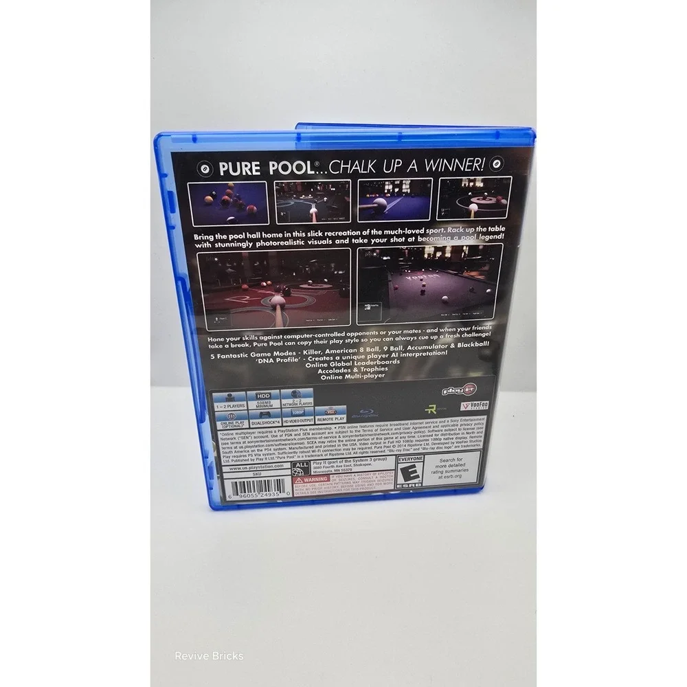 Pure Pool (Sony PlayStation 4, PS4, 2014) CIB Complete Tested Working Great Cond - Picture 7 of 8